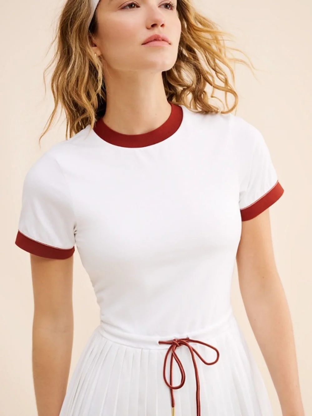 VARLEY Women’s White Pleated Trent Tennis Pickleball Court Dress EUC S - Picture 4 of 8